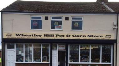 Pet shop in Wheatley Hill, County Durham. Davey Green's Wheatley Hill Pet and Corn current shop.